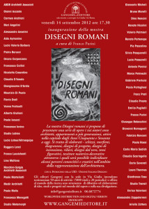 Locandina mostra Disegni romani 2012